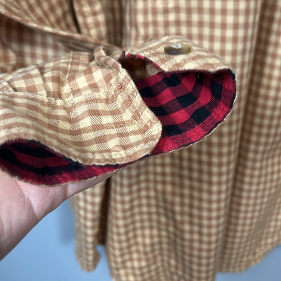 Braeval Shirt Mens Extra Large Tiera Gun Check Cotton Long Sleeve Patch L - Picture 12 of 14